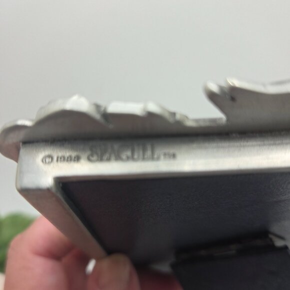 Vintage Seagull Pewter Wedding Doves Floral Design Photo Frame 5x7 - Picture 8 of 15